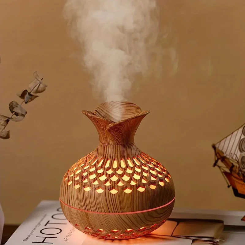 Aromadiffuser med Farvet Lys – Skab Hygge og Velvære