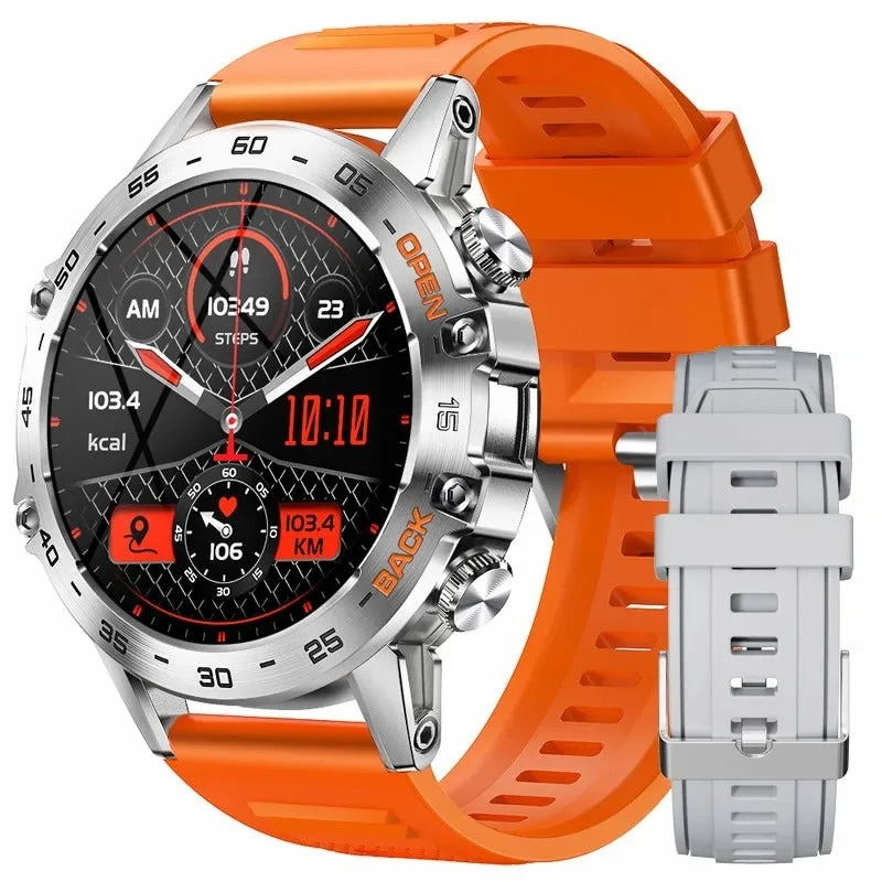 Smartwatch til mænd med avanceret fitness og Bluetooth