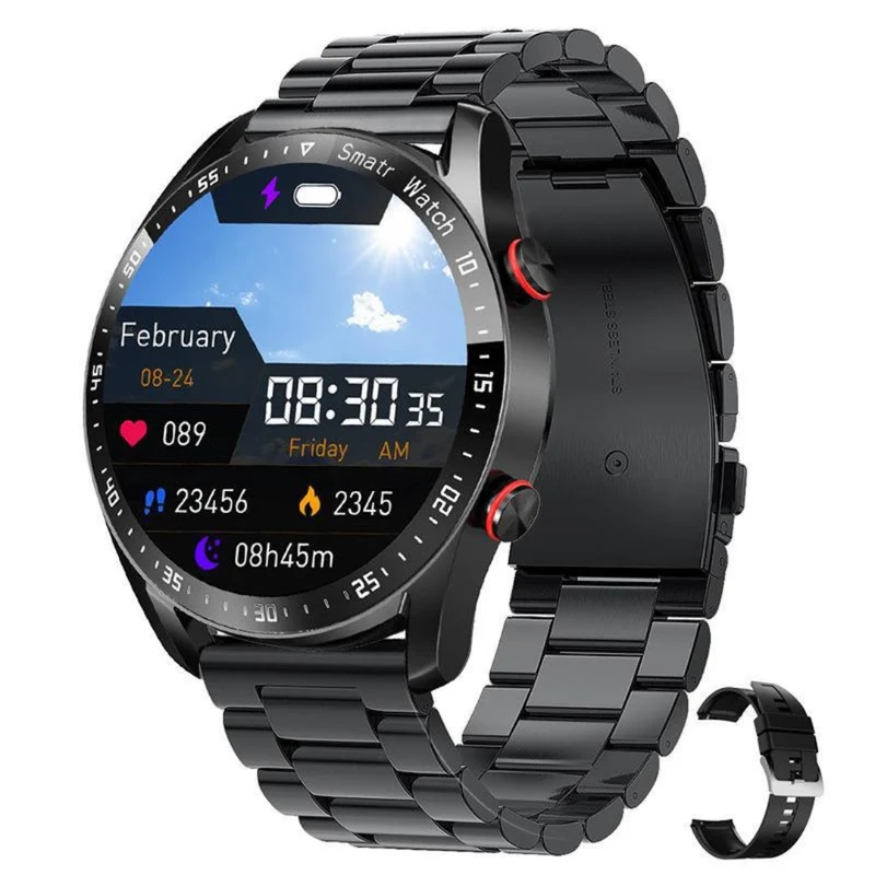 Smartwatch med Stort Display og Vandtæt Design