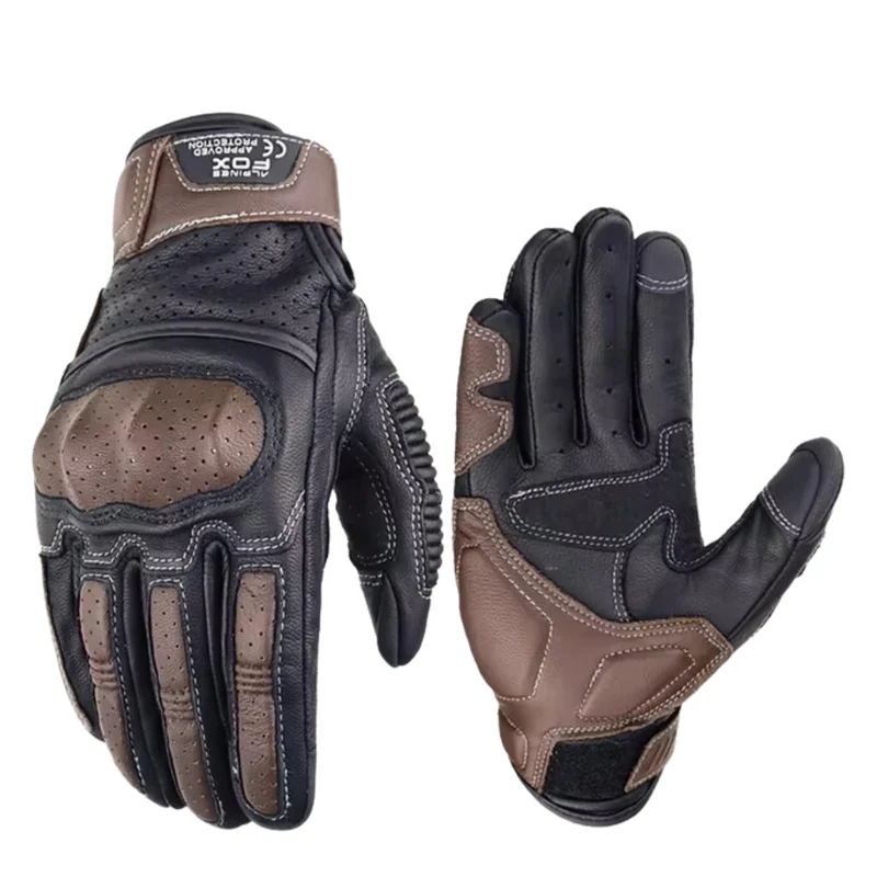 Elegante Læderhandsker til Motorcykelture