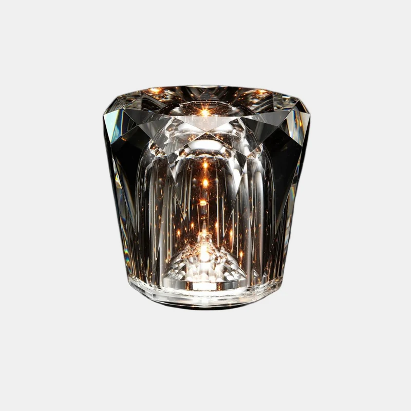 Elegant Glasbordlampe med LED til Hyggebelysning