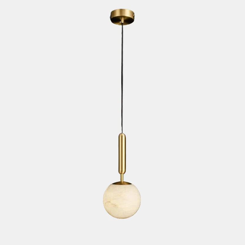 Eksklusiv Alabaster Pendel - Skab Hygge og Elegance