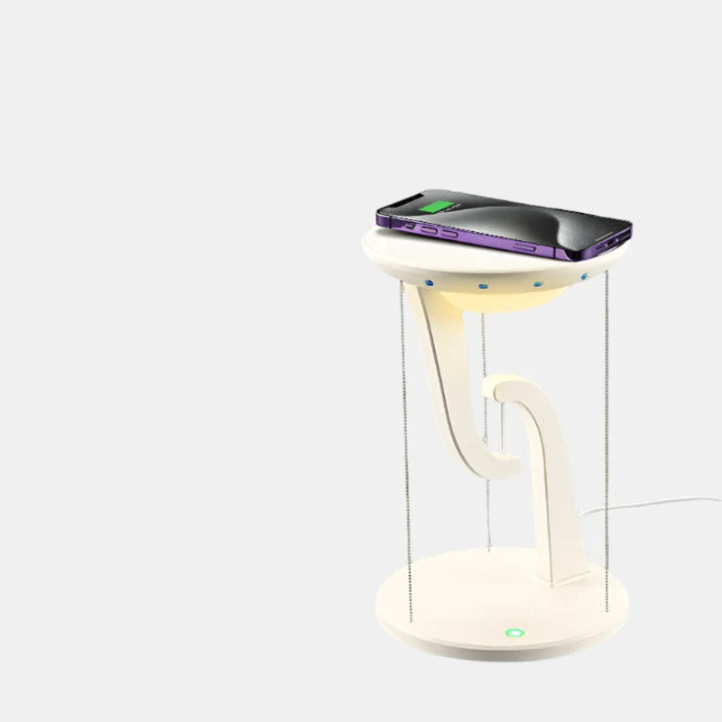 Stilfuld LED-bordlampe med Mobilholder og Lavt Energiforbrug
