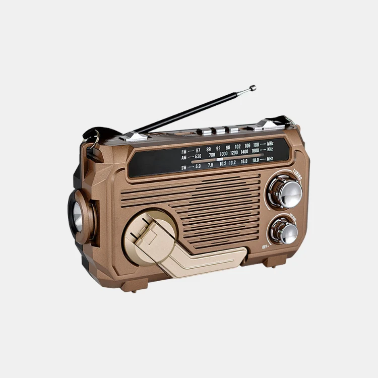 Retro Soldrevet Radio med AM/FM/SW og Bæredygtig Energi