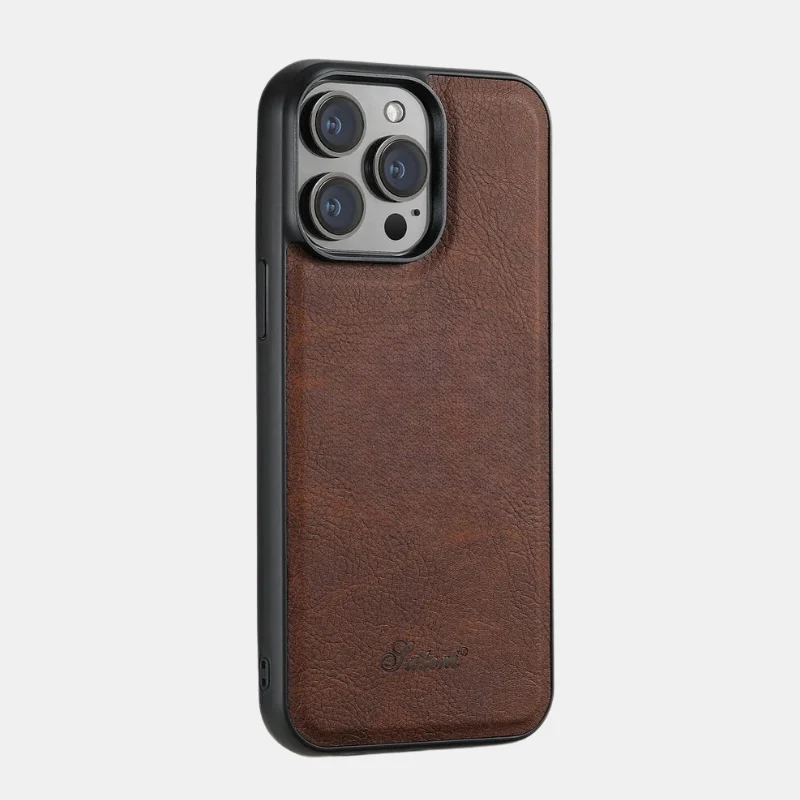 Elegant Lædercover til iPhone – Med Kortlomme & MagSafe