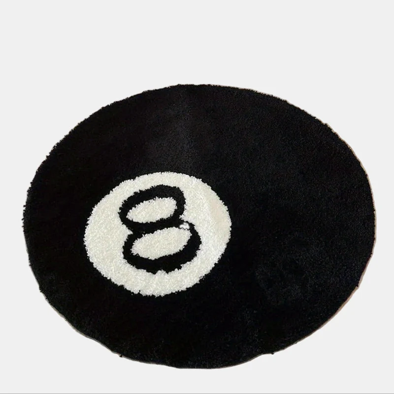 Retro 8-Ball Tæppe med Komfort og Stil til Hjemmet