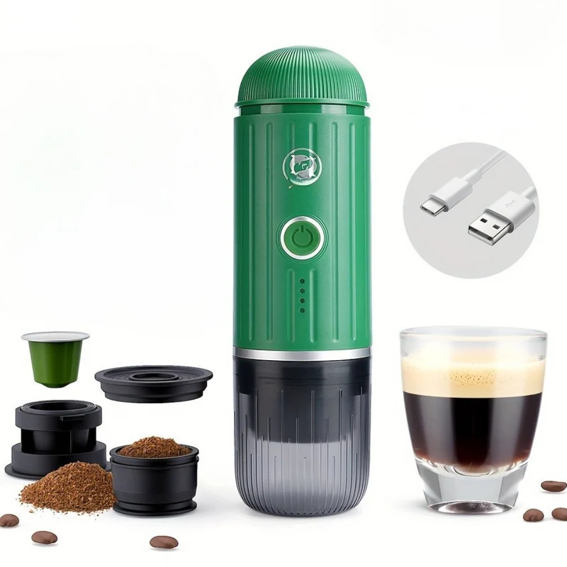 Bærbar Espresso Maskine med USB Opladning og Hurtig Opvarmning