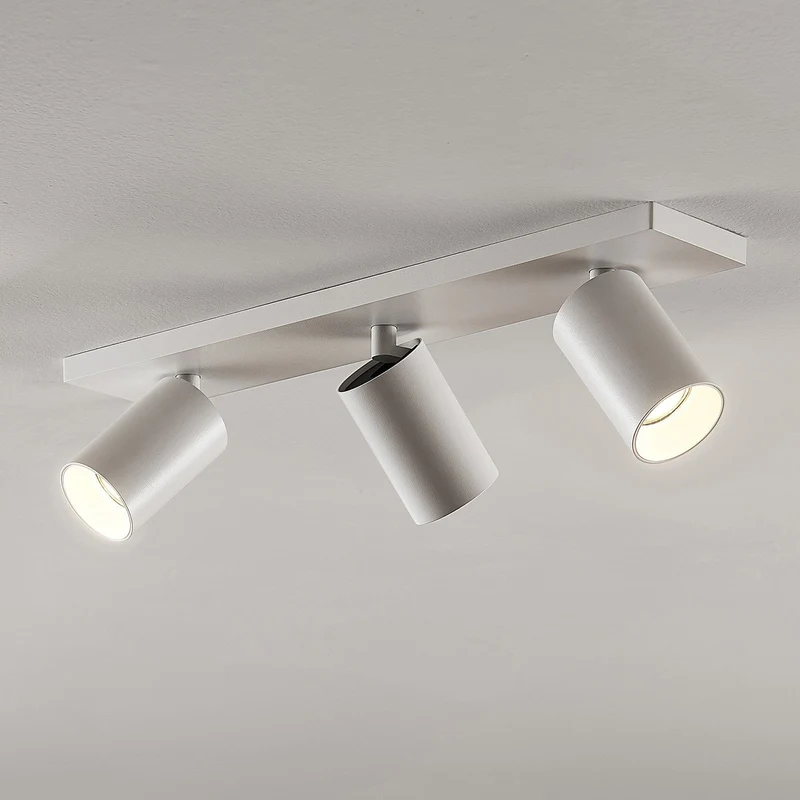 Justerbare Loftspots i Hvidt Aluminium til Moderne Belysning