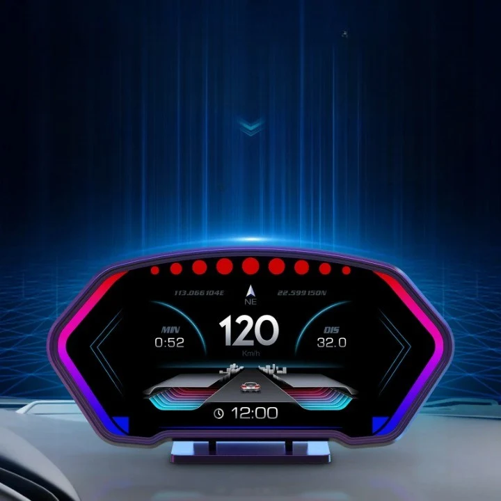 Digital bil Head-Up krystal display speedometer