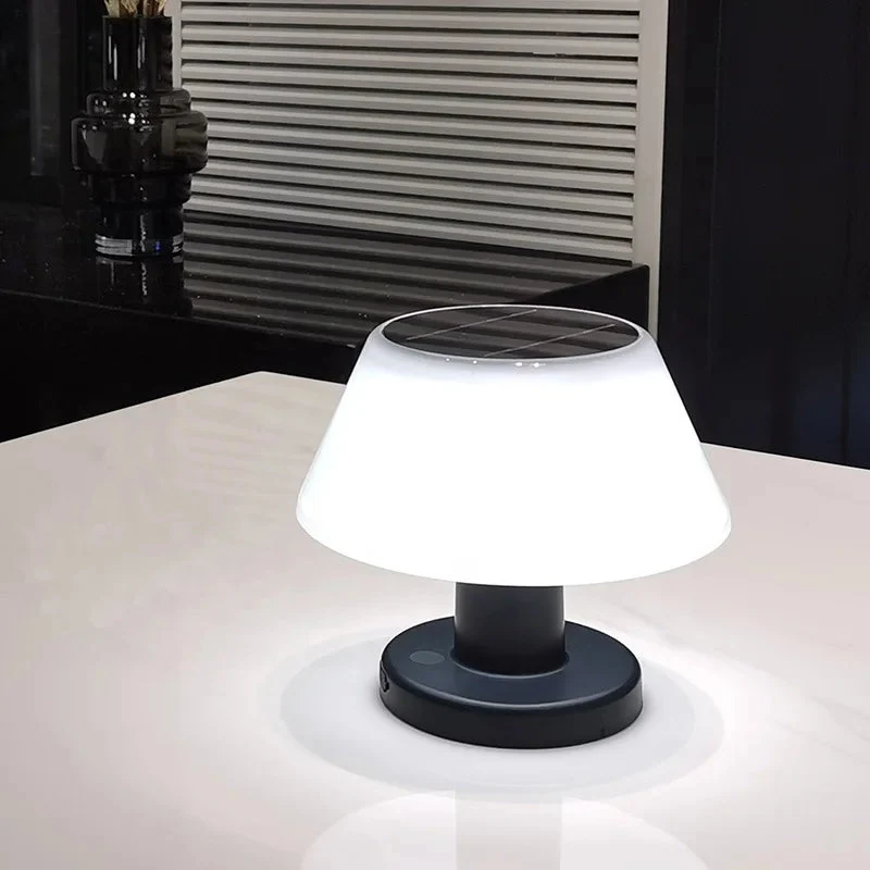 Elegant Solar Bordlampe med Trådløs Belysning til Hjemmet