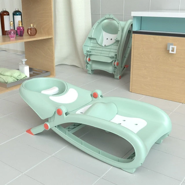 Foldbar spæde hårvask babystol