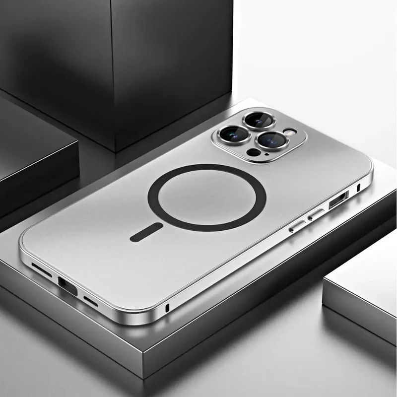 Magnetisk Mobilcover i Metal - Slank og Sikker Beskyttelse