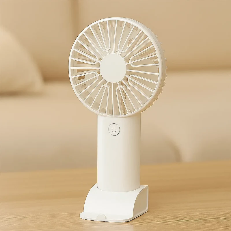 Bærbar Mini Bordventilator med USB-opladning og Stille Drift