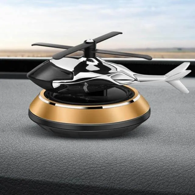 Solcel-drevet roterende helikopter bil luftrenser